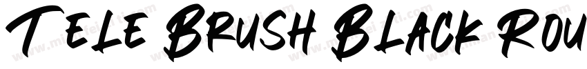 Tele Brush Black Rou字体转换